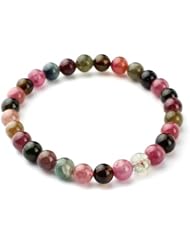 O-stone 3A Rose Green Tourmaline Bracelet Hope and Memory Grounding Stone Protection A6mm