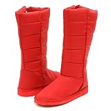 Bamboo Franky12 Mid-Calf Boots 5.5 Red