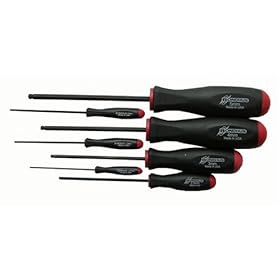 Bondhus 10687 Set of 7 Balldriver« Screwdrivers, ProGuard? Finish, sizes 1.27-5mm