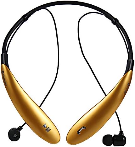 Soyan Electronics Tone Ultra Stereo Bluetooth Headset HBS-800 for Lg Samsung Iphone HTC HBS-800 (Gold)