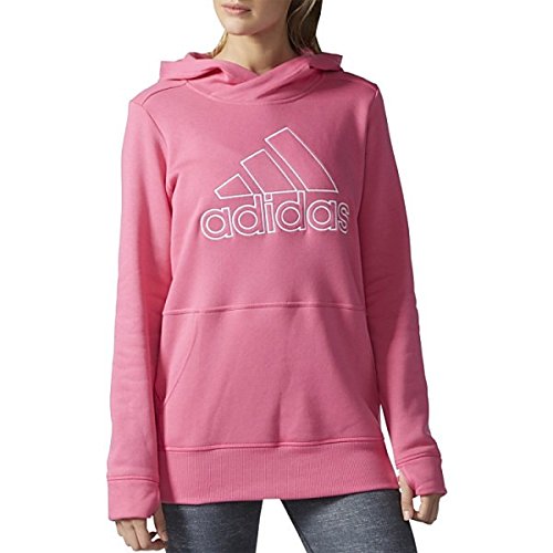 アディダス アウター パーカ＆スウェット adidas Women's SpeedX Fleece Logo Hoodie Shock Pink [並行輸入品]