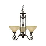 Hinkley Lighting 4293RN Light Chandelier - Rustic Bronze Frisco (3 x 60 Watt) Traditional Lights