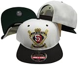 San Diego Padres Crest Two Tone Plastic Snapback Adjustable Plastic Snap Back Hat / Cap