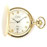 Colibri Swiss Collection Hunting Case Goldtone Pocket Watch Classic PWS096101