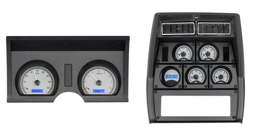 1978-82 Chevy Corvette VHX System, Satin Alloy Style Face, Red Display