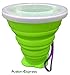 AVALEISURE Collapsible Silicone Travel Cup- The Genuine 10oz Foldable Drinking Mug with Lid, BPA Free, Water, Coffee, Tea & Snacks for Hiking, Camping, Picnic & Commuting to Work