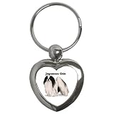 Japanese Chin Key Chain (Heart)