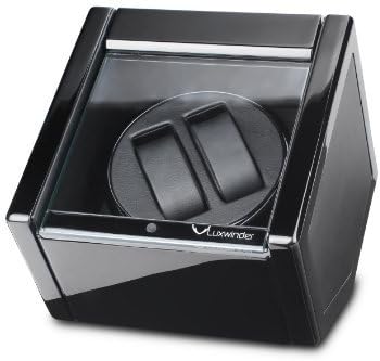 Luxwinder - Luxurious Watch Winder - Winds up to 2 Watches Simultaneously - Black - Designed in Germany