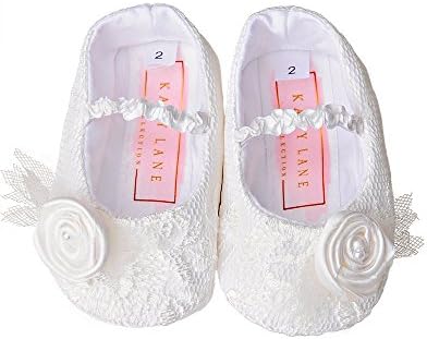 Memory Lace Christening Baptism Shoes for Girls, Made in USA-3