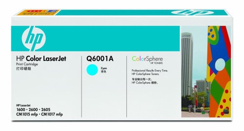HP Original Q6001A Color LaserJet Cyan Blue Laser Toner Cartridge