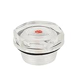 uxcell オイルレベルサイトグラス 液状 エアコンプレッサー用　修理部品 20mmの直径 オスネジ