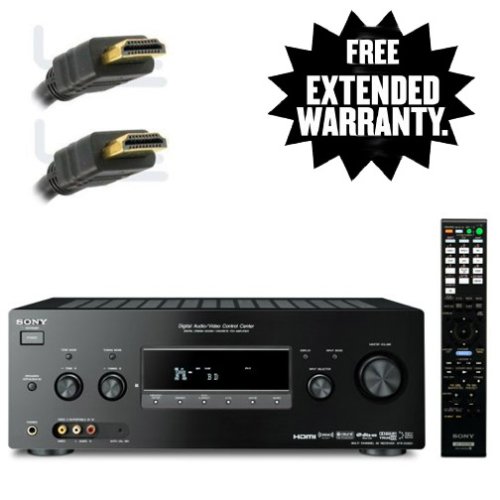 Sony STRDG820 7.1 Audio Video Receiver - (Black) W/ A 1-Year Extended Warranty Service Plan & High Speed HDMI Cable (2 meters)