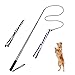 POPETPOP Dog Outdoor Toy Extendable Teaser Wand Outside Interactive Fun Toys with 2 Rope Chew Play Toys for Training Exercise (Size L)