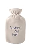 Grumpy Old Man Hot Water Bottle Grey
