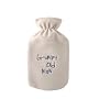 Grumpy Old Man Hot Water Bottle, Light Beige