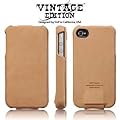 SGP アイフォン 4 / 4S ケース Vintage 【 BROWN FLAT 】 本革 フリップタイプ for iPhone 4 / 4S 【 SGP06754 】