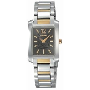 Seiko Women’s SUJG15 Two-Tone Solid Stainless-Steel Case and Bracelet Charcoal Dial Watch