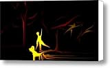 Walk in the Dog Park Canvas Print / Canvas Art - Artist David Lane