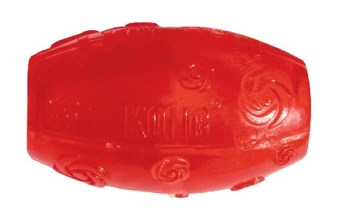 More image KONG Squeezz Football Dog Toy, Medium