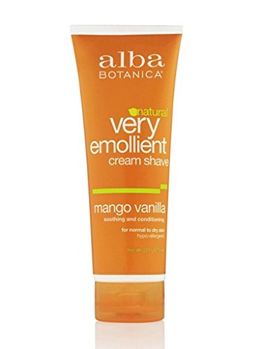 Alba Botanica Very Emollient Cream Shave, 8 Ounce Tubes