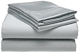 500-Thread-Count Wrinkle Free Queen Sheet Set, Silver Sage