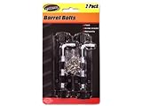 2 Pack barrel bolts with screws - Case of 96 2 Pack barrel bolts with screws - Case of 96