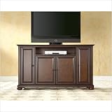 Crosley Furniture Alexandria 60" TV Stand in Vintage Mahogany Finish