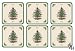 Spode Christmas Tree Hardback Coasters, Set of 6