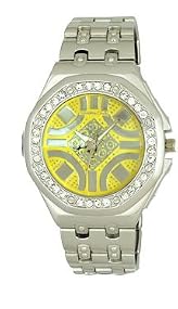 Montres Carlo Iced Out Diamond Bezel Watch Model 3008D-9