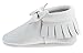 Sayoyo Baby White Bow Tassels Soft Sole Leather Infant Toddler Prewalker Shoes (3-6 Months, White)