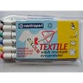 6 Textilmarker, Textil-Stifte, Stoffmalstifte sortiert