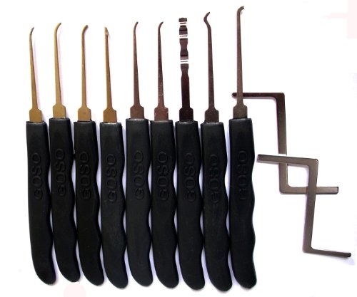 Produkt-Bild: Picklock24 Einsteiger-Dietrich-Set (9 Picks + 2 Spanner)