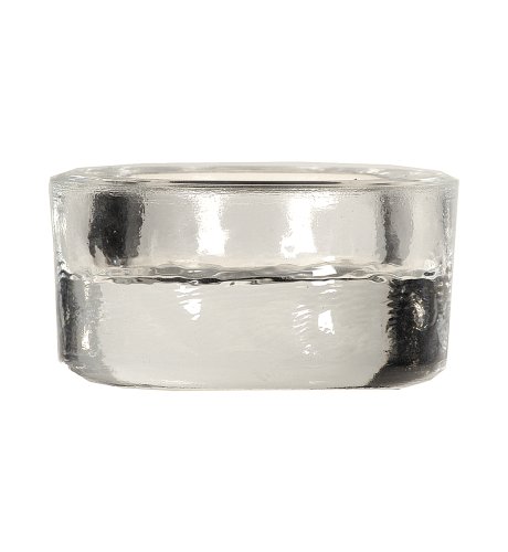 Frosted Glass Chunky Tea Light Holder
