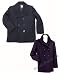 Pea Coat - Marine Mantel schwarz S-XXL
