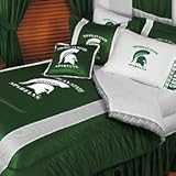 NCAA Michigan State Spartans Comforter Set - Bedding Queen Bed
