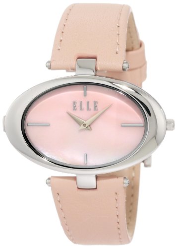 ELLETIME Women's EL20024S01C Classic Oval Pink Leather Watch