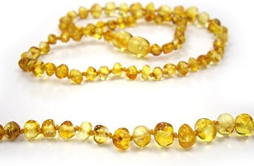 Baltic Amber Baby Teething Necklace Lemon 12.5 Inch Approx Color: Lemon Model: (Newborn, Child, Infant)