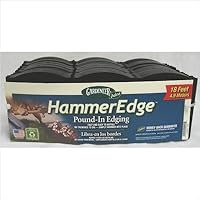 Dalen Gardeneer E3-16B Hammer Edge Pound-In Edging, Black, 18-Feet