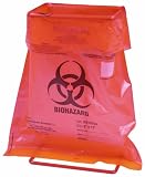 Heathrow Scientific HD1003D Polypropylene Biohazard Disposal Bag, 300mm Length x 215mm Width (Pack of 1000)