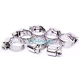 新しい ステンレス鋼ミニ ジュビリー燃料ホース ホースクランプパイプクリップ空気水# 60412