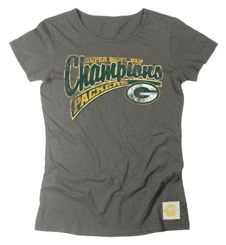 Green Bay Packers Women's Super Bowl XLV Champions Ms. Scriptograph Super Soft T-Shirt