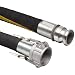 Goodyear EP Plicord Con-Ag Black Rubber Suction/Discharge Hose Assembly, Aluminum Cam And Groove Couplings