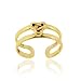 18K Gold over Sterling Silver Celtic Trinity Knot Toe Ring image 1