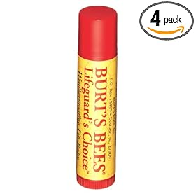 Burt's Bees Lifeguard's Choice Lip Balm, .15-Ounce Tubes (Pack of 4) by Burt's Bees