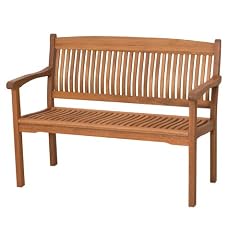 Siena Garden 657013 Landhausbank Nassau, 2-sitzig, L 120 x B 67 x H 89 cm Eukalyptus-Holz
