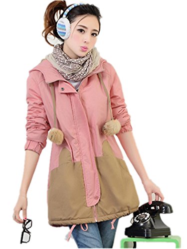 レディース ファッション トレンチコート コート アウター Pコート ピーコート パーカー 長袖 春物 着痩せ【 LIVE_SHOP 】