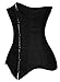 Camellias Double Steel Boned Long Line Edwardian Underbust Waist Training Corset