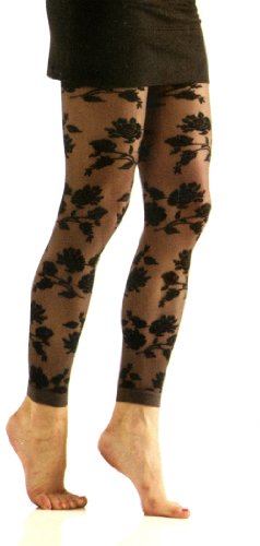 Black Lace Leggings/Footless Tights