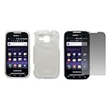 EMPIRE Clear Hard Case Cover + Screen Protector for MetroPCS Samsung Galaxy ....