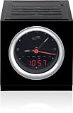 iLive ICP232B Analog Clock Radio with Dock for iPhone/iPod, 20 FM Presets and LED Display - Black